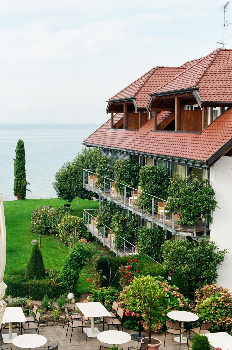 Property building, Garden, Lake view