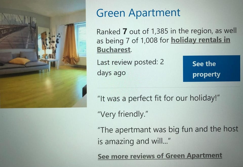 Green Apartment 6 Apartment in Bucharest
