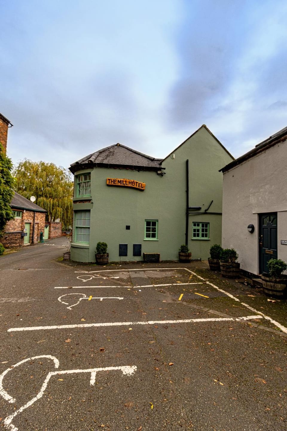 Property building, Property logo or sign, Parking