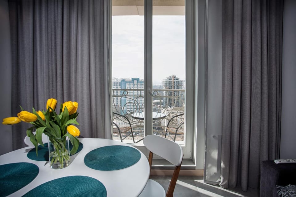 Living room, City view