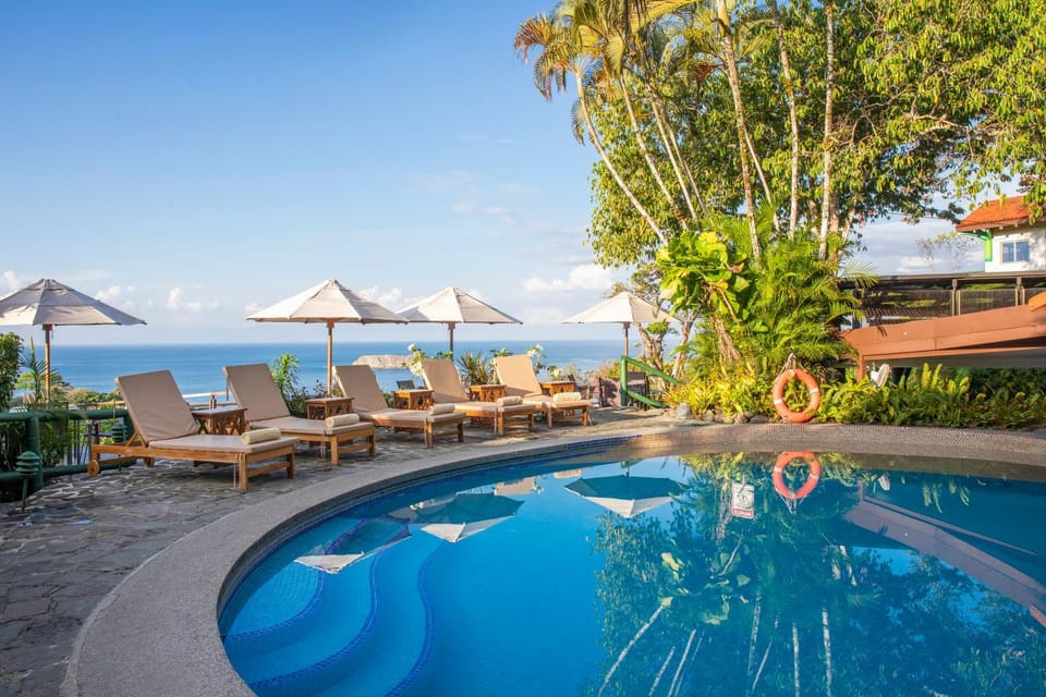 Natural landscape, Pool view, Sea view, Swimming pool, sunbed