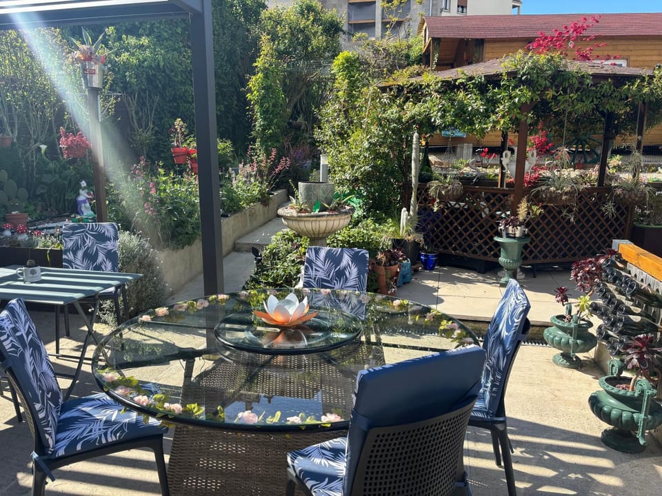 Property building, Patio, Garden, Garden view, Breakfast