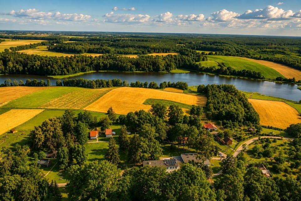Nearby landmark, Spring, Day, Natural landscape, Bird's eye view