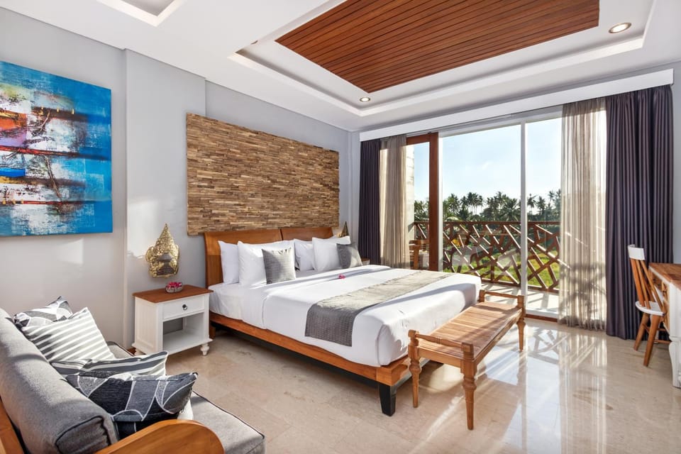 View (from property/room), Balcony/Terrace, Bedroom, Garden view