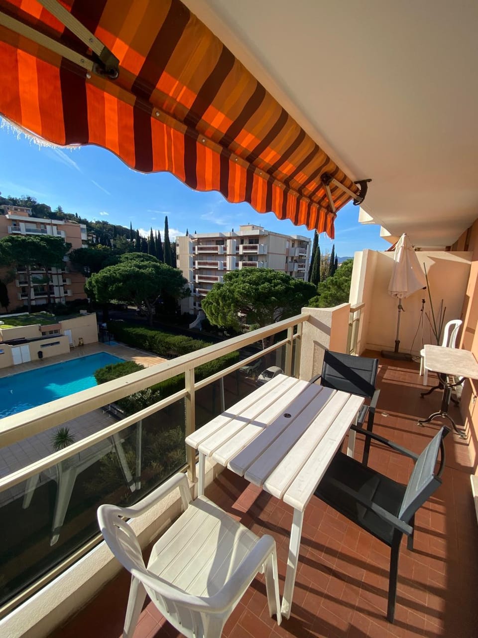 Patio, Day, View (from property/room), Balcony/Terrace, Pool view, Swimming pool