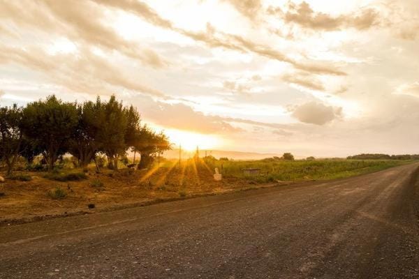 Property building, Natural landscape, View (from property/room), Sunset