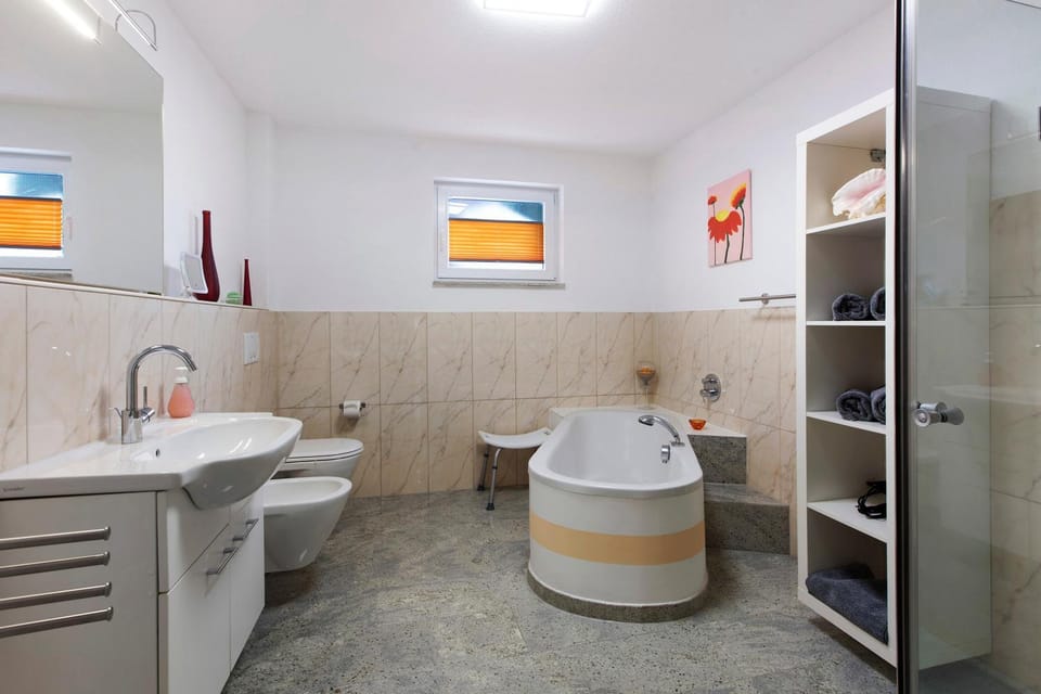 Bathroom, Living room