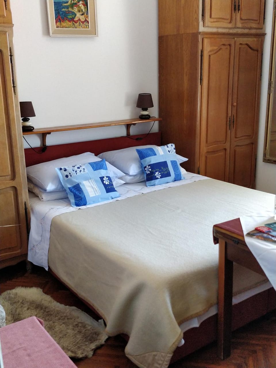 Living room, Seating area, Bedroom, City view