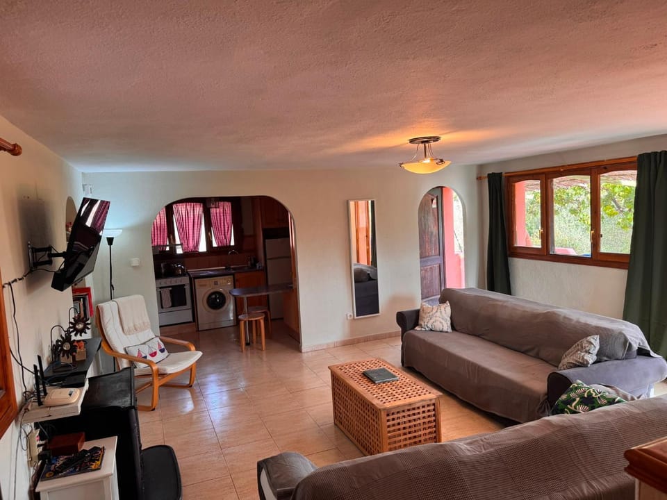 Living room, kitchen