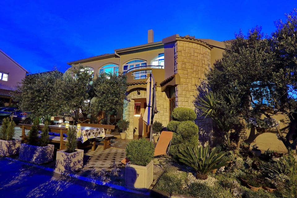 Property building, Night, Sunset