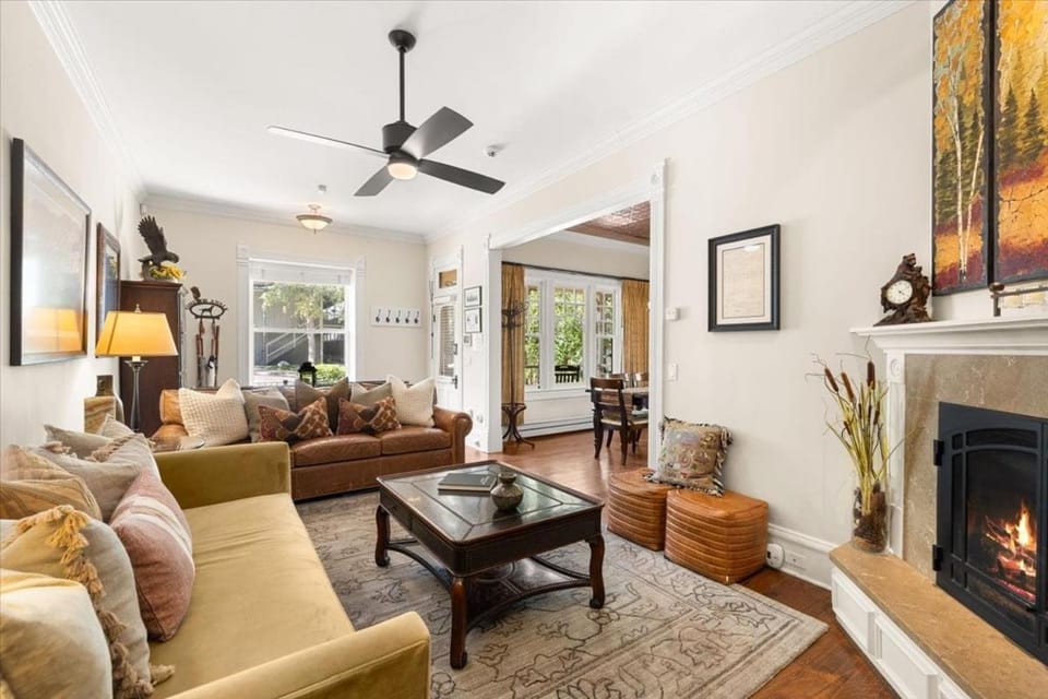 TV and multimedia, Living room, fireplace