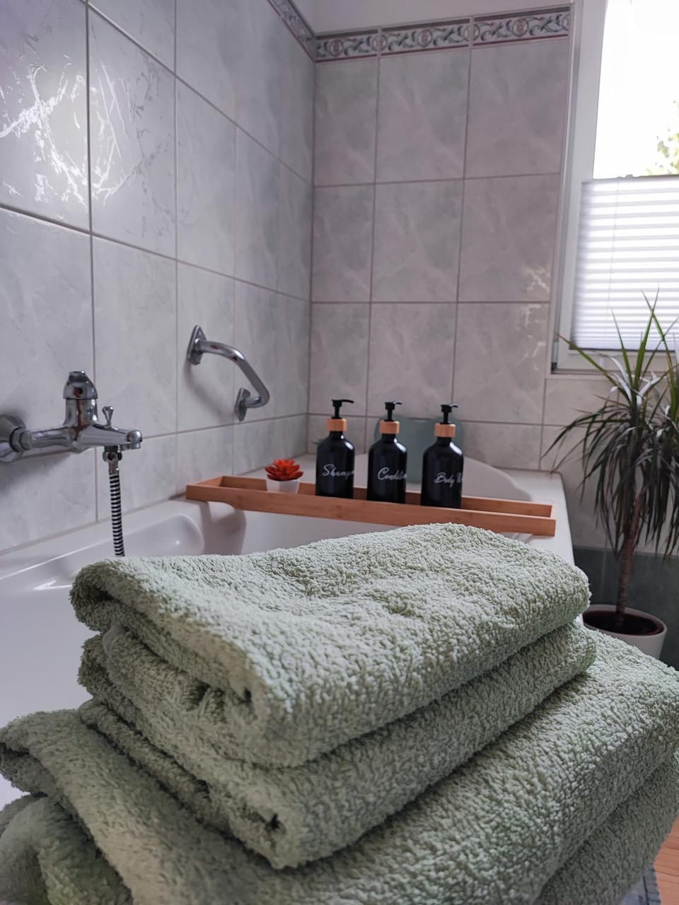 Bathroom, towels