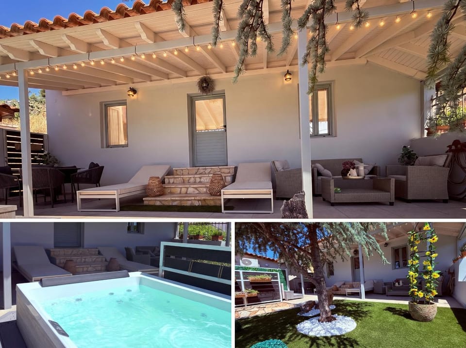 Blue Topaz cottage Mini pool Spa Country House in Nafplion