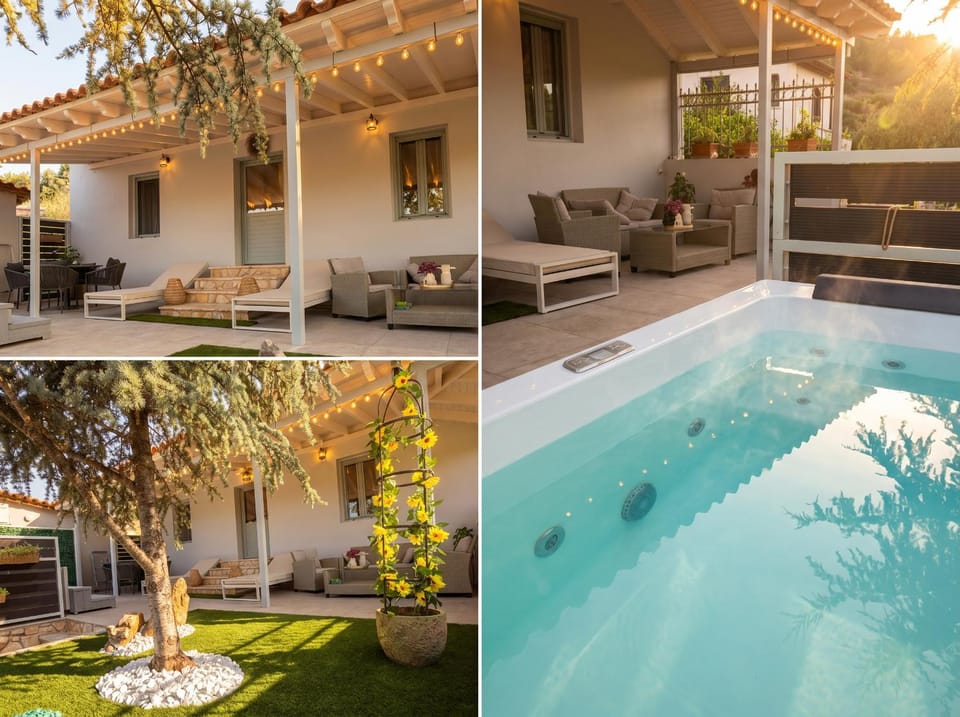 Blue Topaz cottage Mini pool Spa Country House in Nafplion