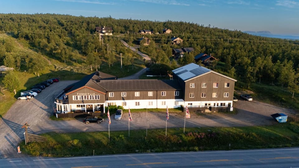 Property building, Bird's eye view, Summer, Parking