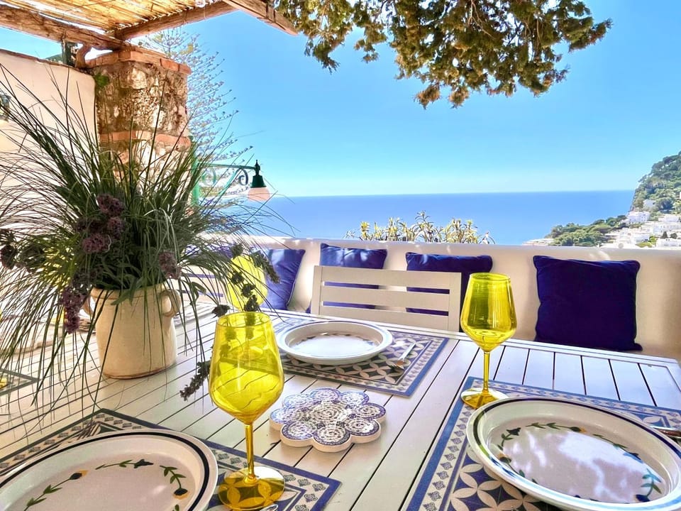 Patio, Day, Natural landscape, View (from property/room), Balcony/Terrace, Dining area, Sea view