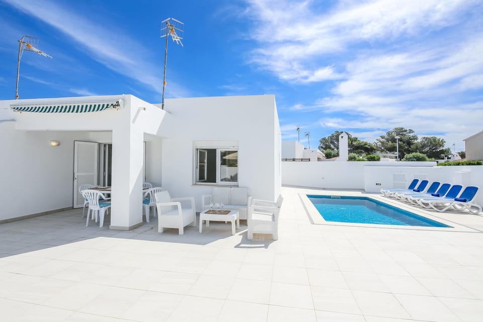 Property building, Living room, Swimming pool