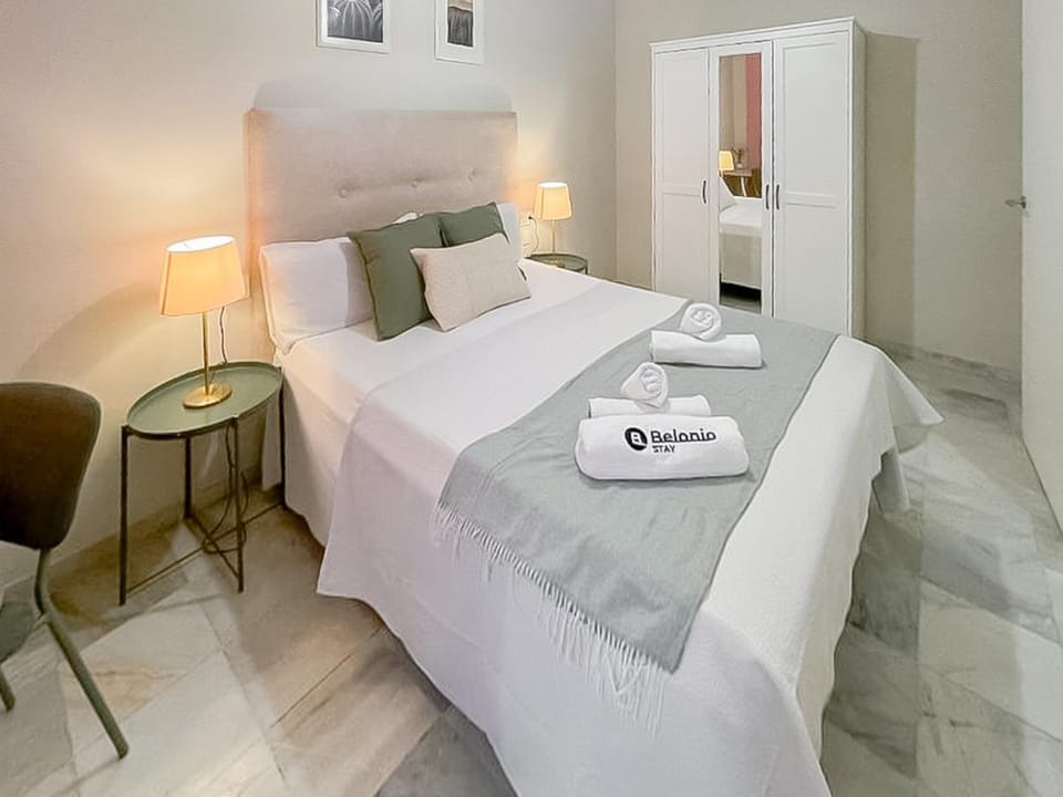 Bed, Photo of the whole room, Bedroom, towels, wardrobe