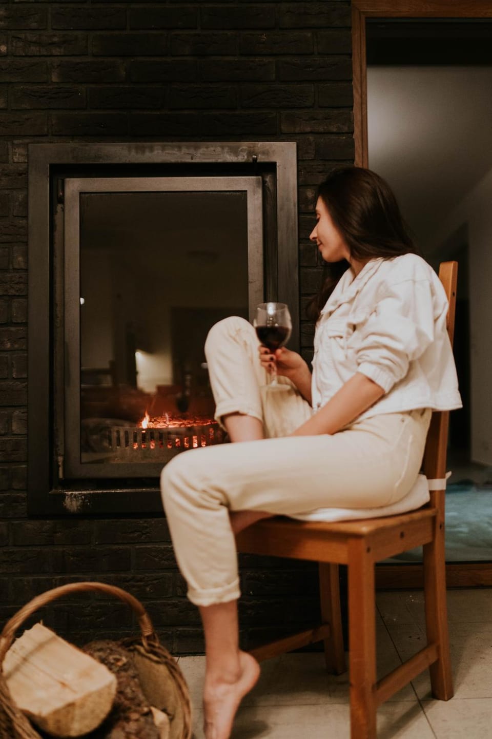 People, fireplace