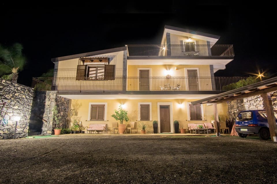 Property building, Night, Parking