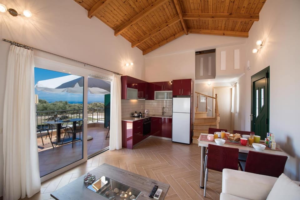 Garden, TV and multimedia, Balcony/Terrace, Kitchen or kitchenette, Living room, Seating area, Garden view, Landmark view, Mountain view, Pool view, Sea view, Swimming pool, Swimming pool