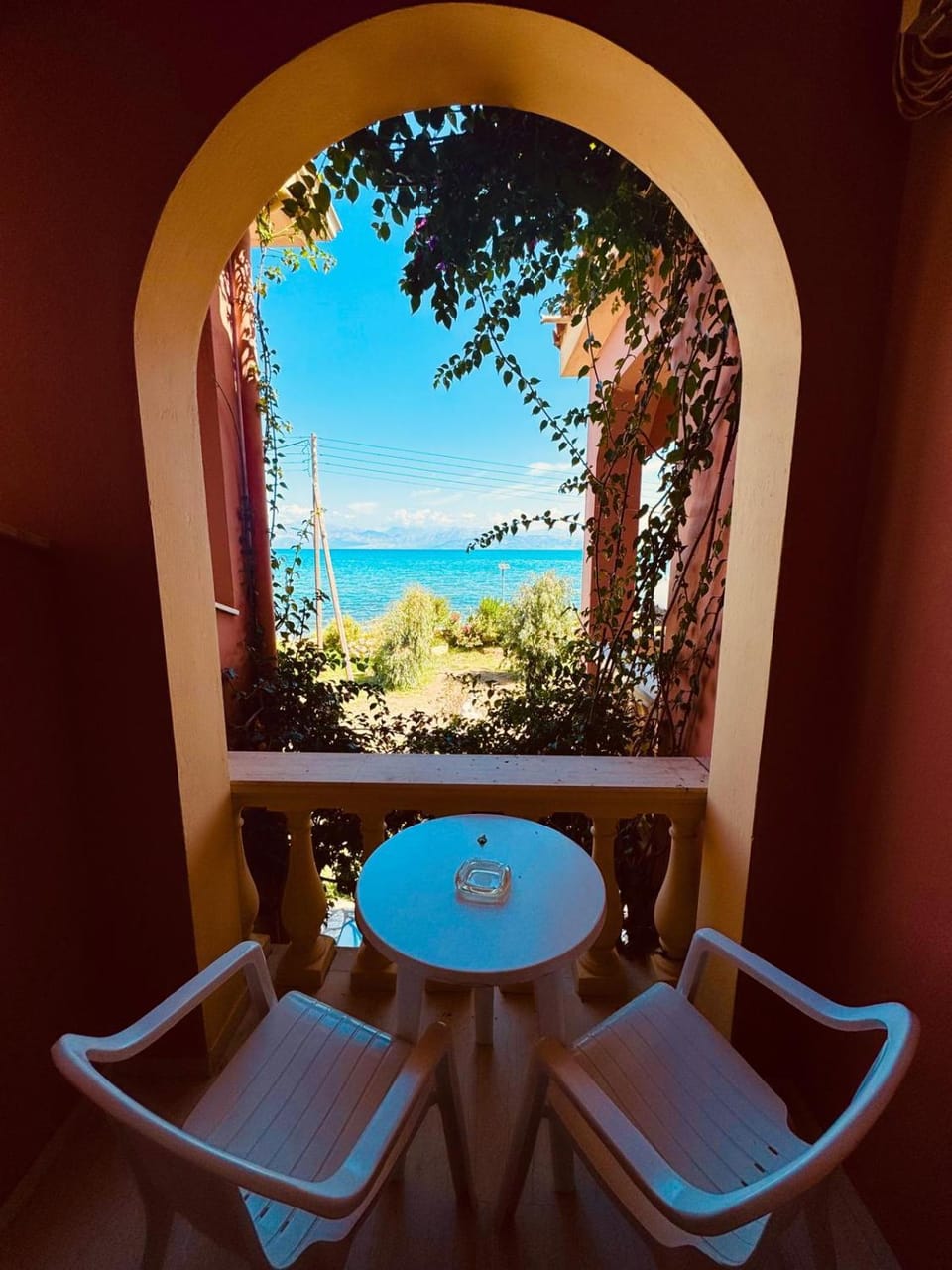 Day, Natural landscape, View (from property/room), Balcony/Terrace, Seating area, Sea view