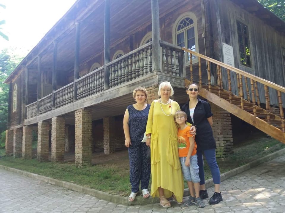 Property building, group of guests