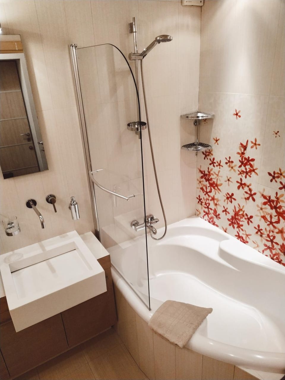 Shower, Bathroom, Bath, towels