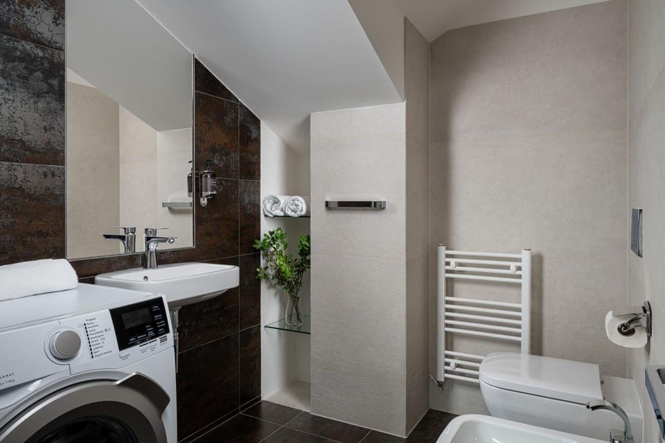 Toilet, Bathroom, washing machine