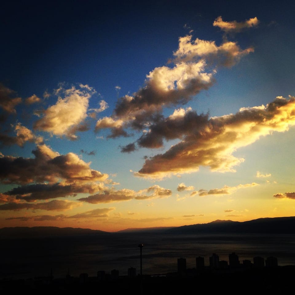 Natural landscape, Sunset