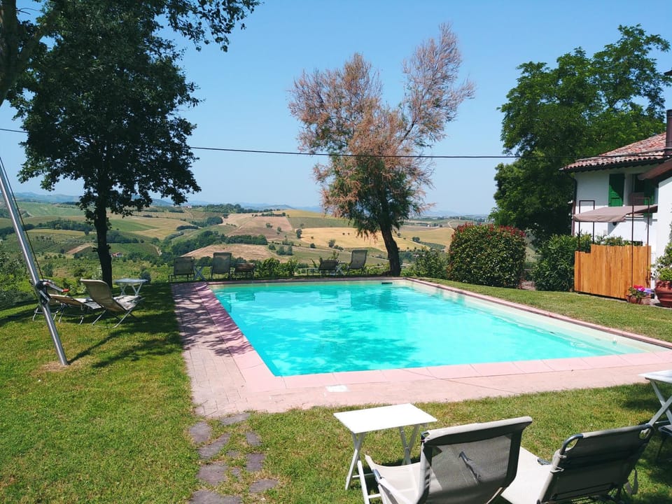 Natural landscape, Garden, Pool view, Swimming pool, sunbed