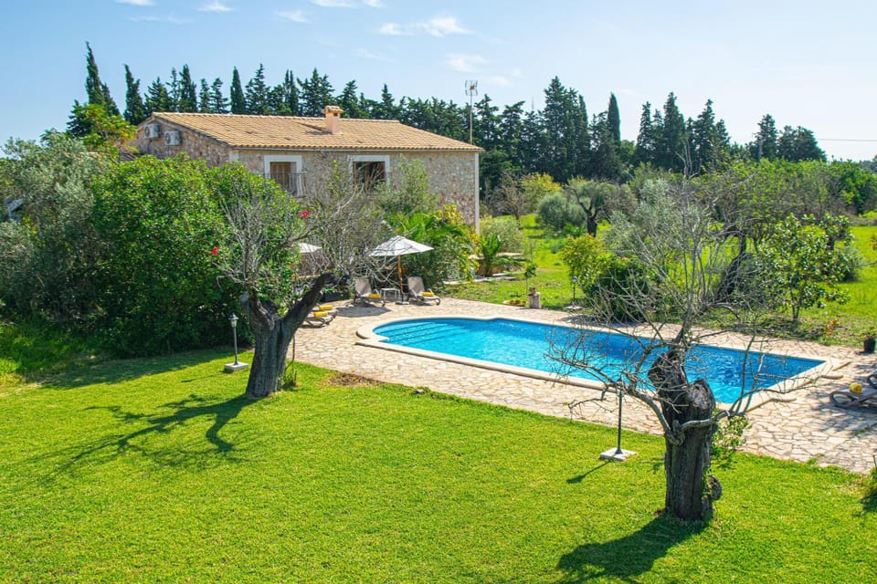 Property building, Spring, Day, Natural landscape, Garden, Garden view, Pool view, Swimming pool, sunbed