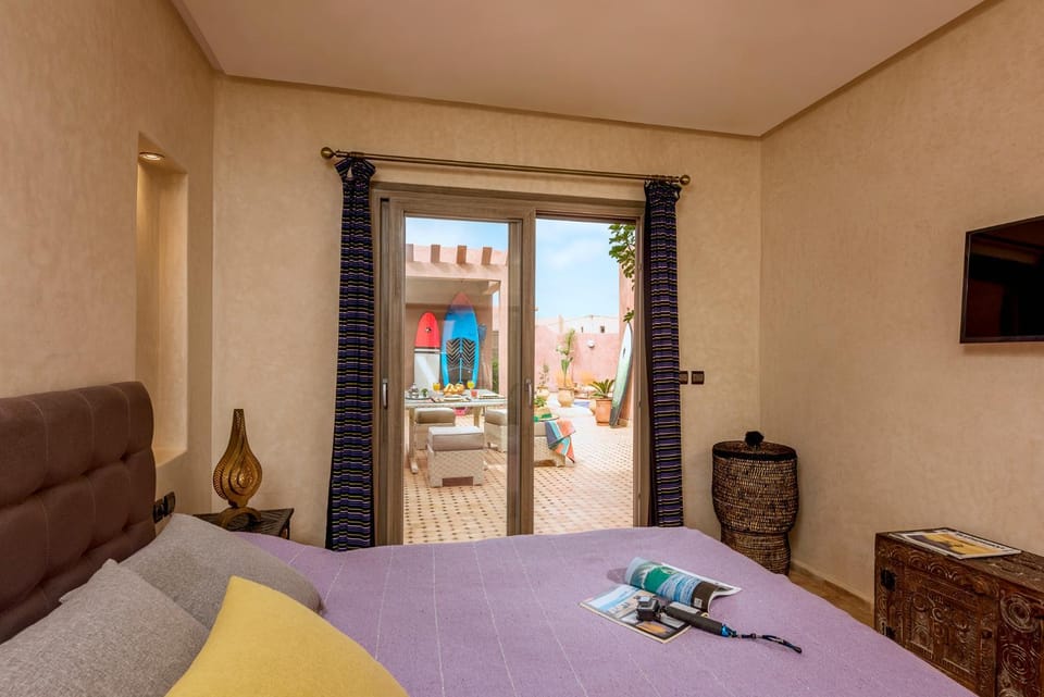 Bedroom, Pool view