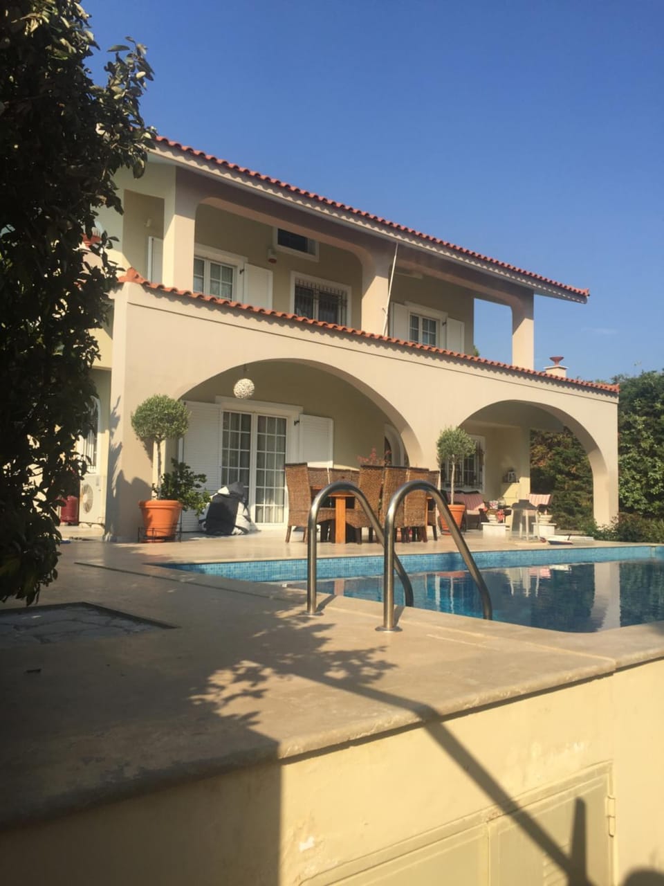 Patio, Garden, Swimming pool