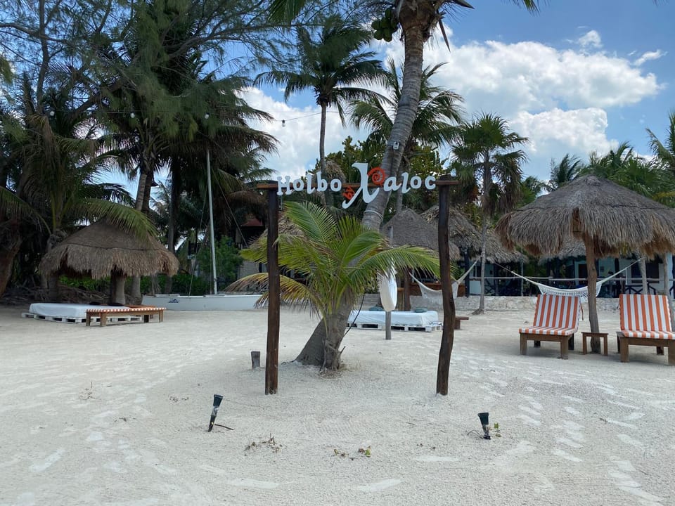 Beach, sunbed