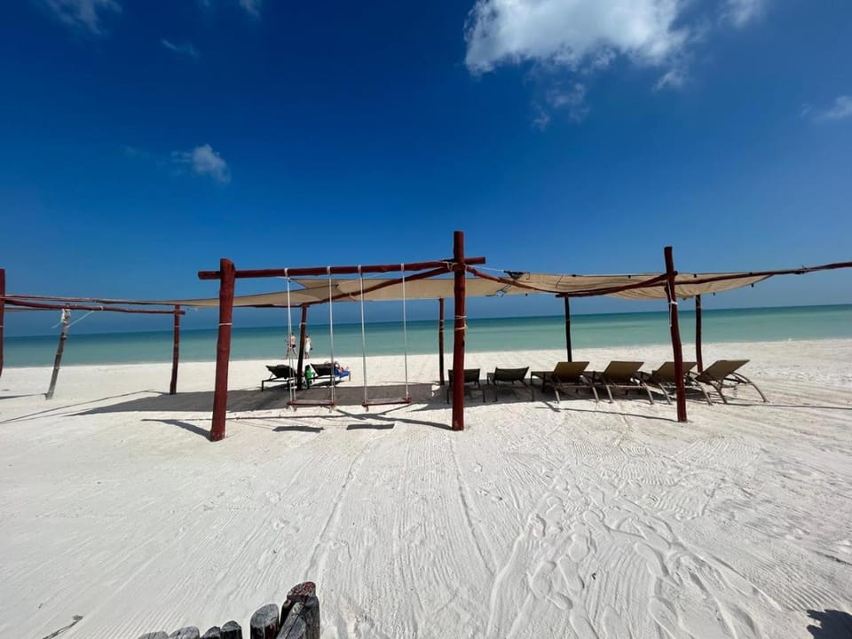 Beach, sunbed