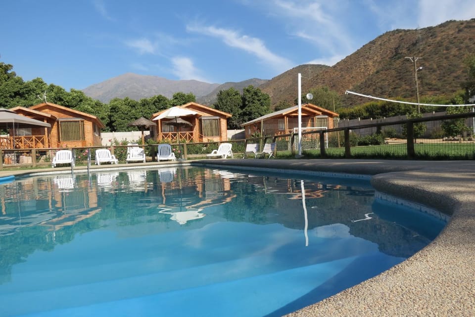 Spring, Natural landscape, Pool view, Swimming pool, sunbed