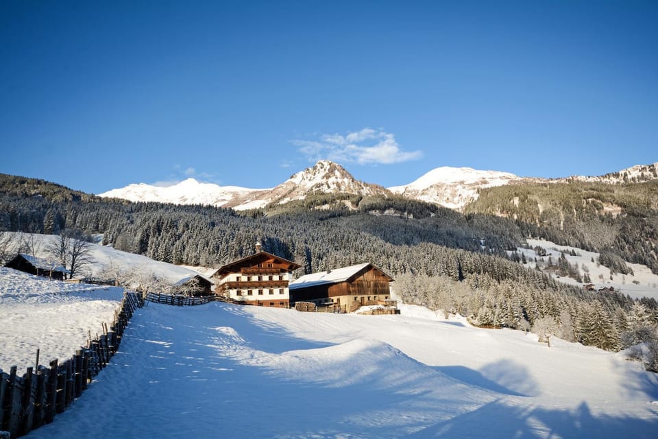 Property building, Natural landscape, Winter, Mountain view