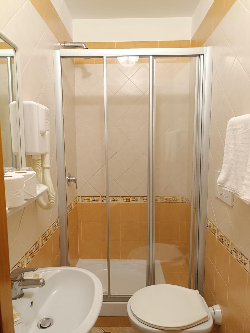 Shower, towels