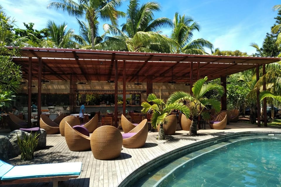 Restaurant/places to eat, Facade/entrance, Lounge or bar, Pool view, Swimming pool