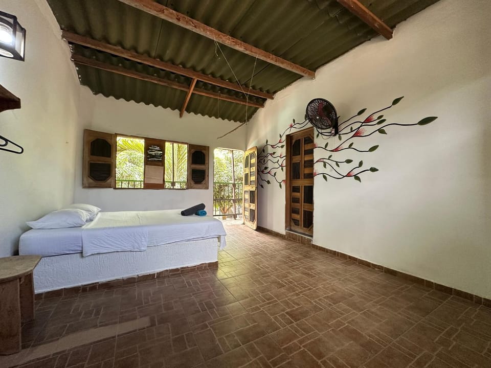 Bedroom, Garden view, Pool view