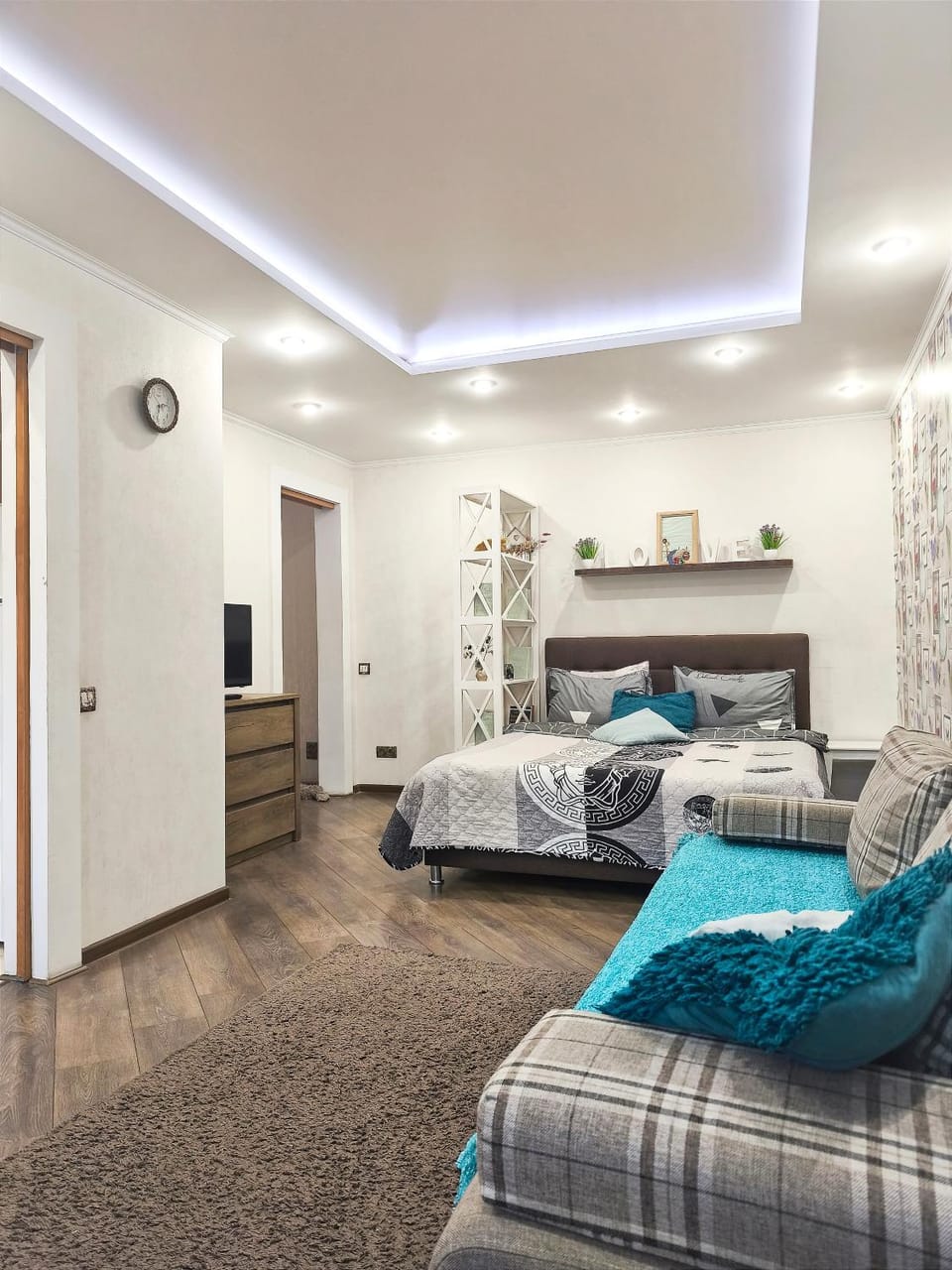 Бирюзовый стиль Apartment in Ukraine