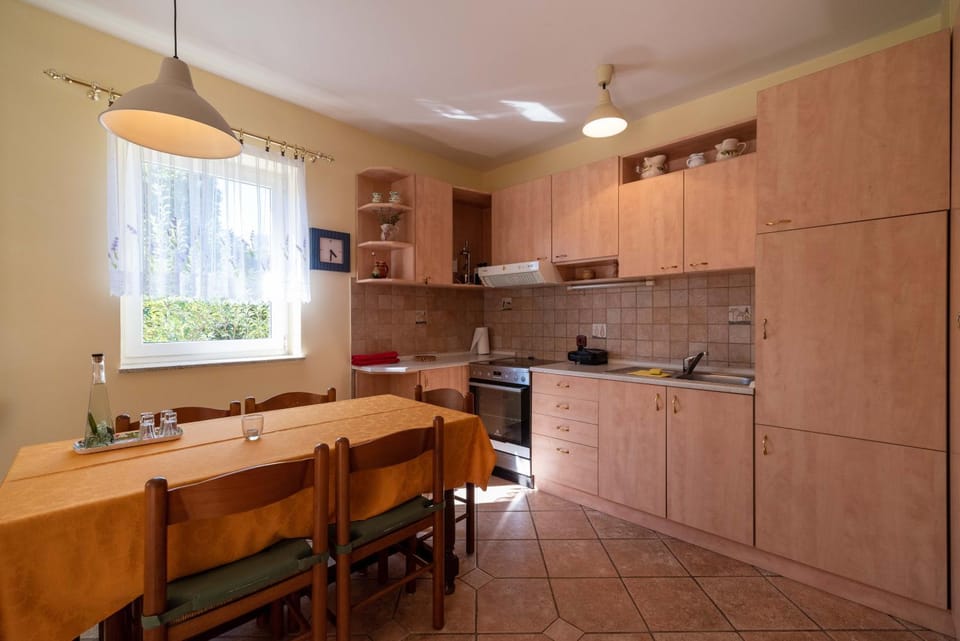 Kitchen or kitchenette, Dining area, Garden view