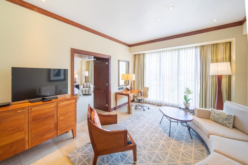 Bed, TV and multimedia, Living room, Photo of the whole room, Seating area, Bedroom, locker, safe, soundproof, VIP, air conditioner