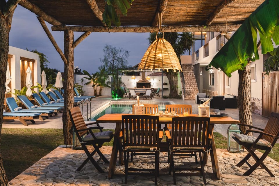 Patio, Seating area, Pool view, Swimming pool, sunbed