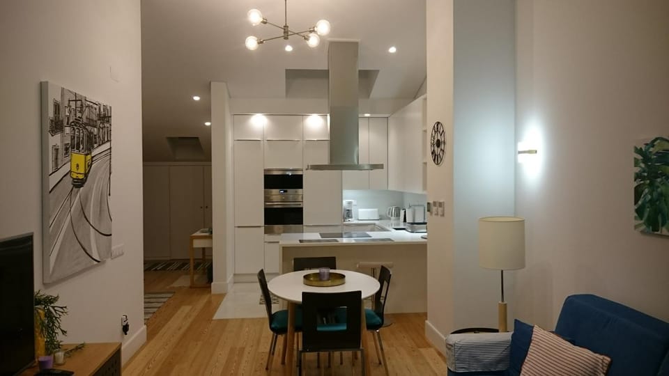 Kitchen or kitchenette, Living room, Photo of the whole room, Dining area