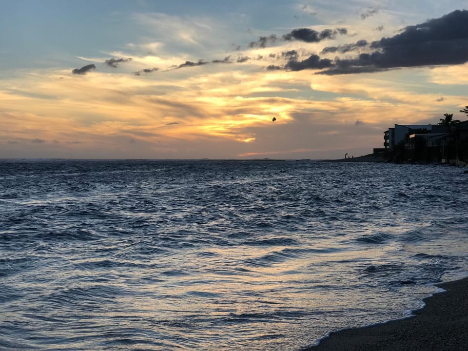 Natural landscape, Beach, Sea view, Sunset