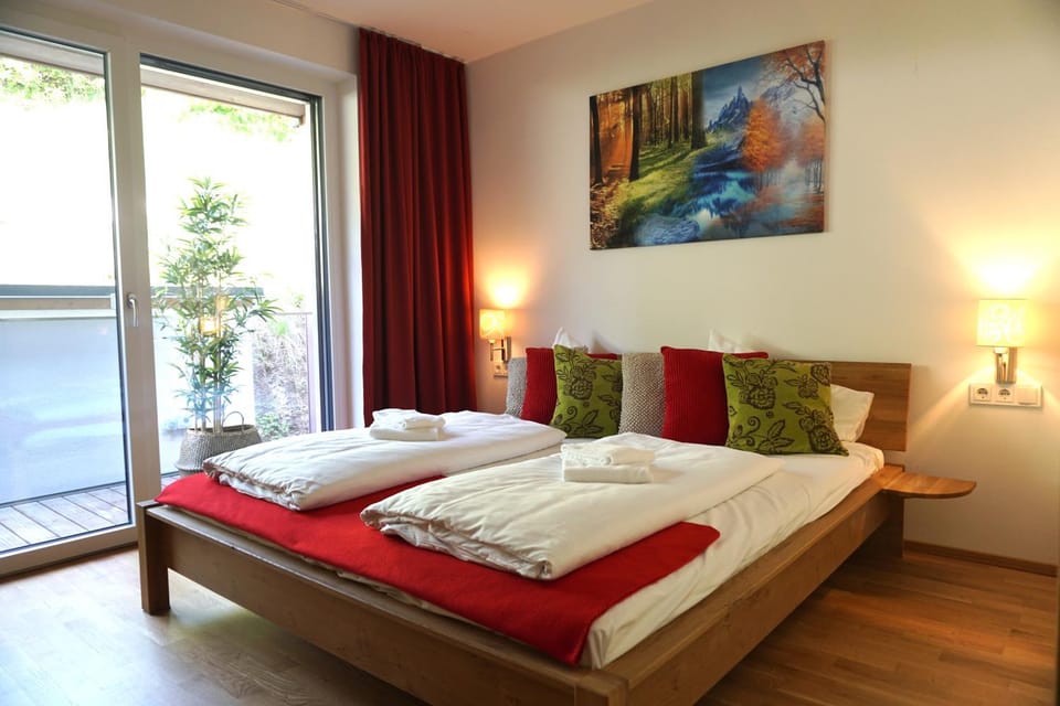 Bed, Bedroom, Mountain view