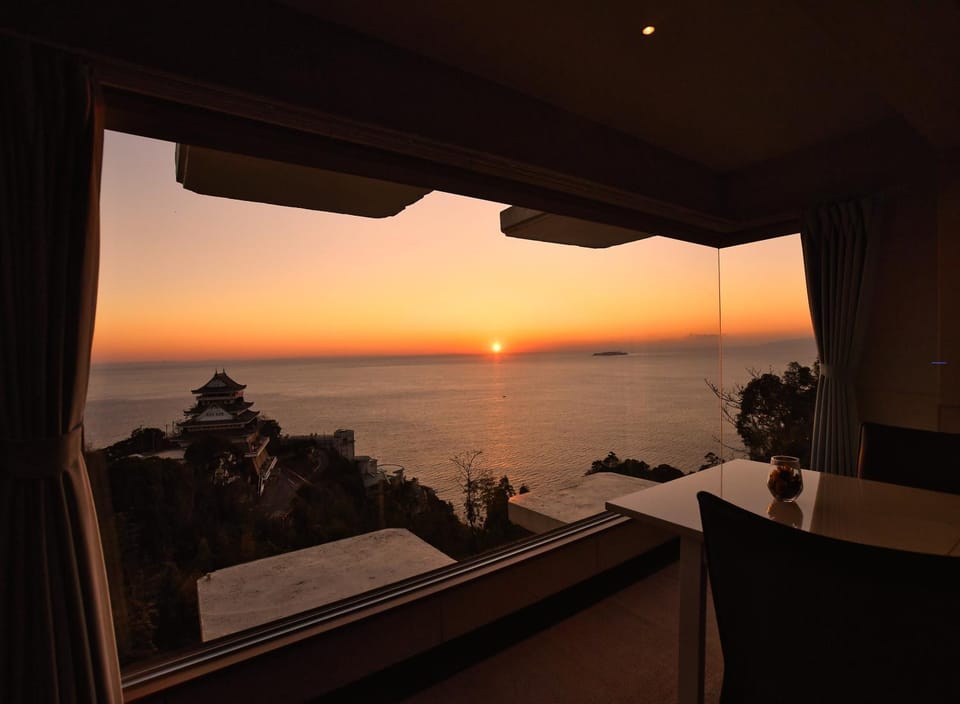 Natural landscape, Sea view, Sunset