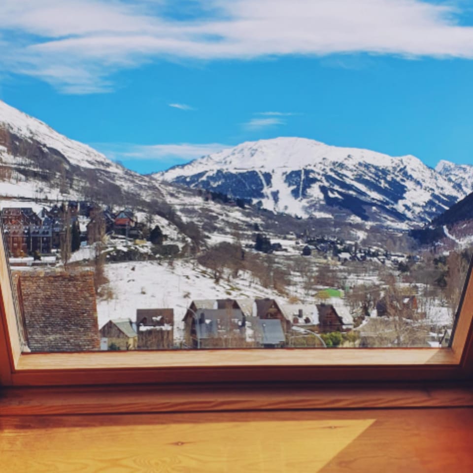 Natural landscape, Winter, Mountain view